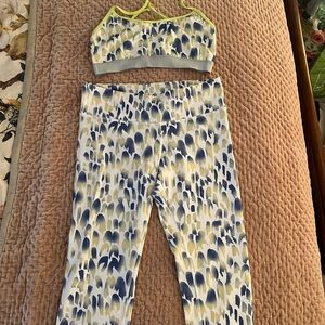 Alo Leopard Sports Bra and Leggings Set